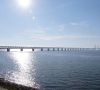 Die Öresund Brücke in Südschweden bei Malmö ist 15,9 km lang und verbindet Schweden und Dänemark. (Quelle: Silvia Man/imagebank.sweden.se)