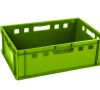 Grüne Kunststoff-Transportbox