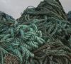 gebrauchte Fischernetze aus dem Meer